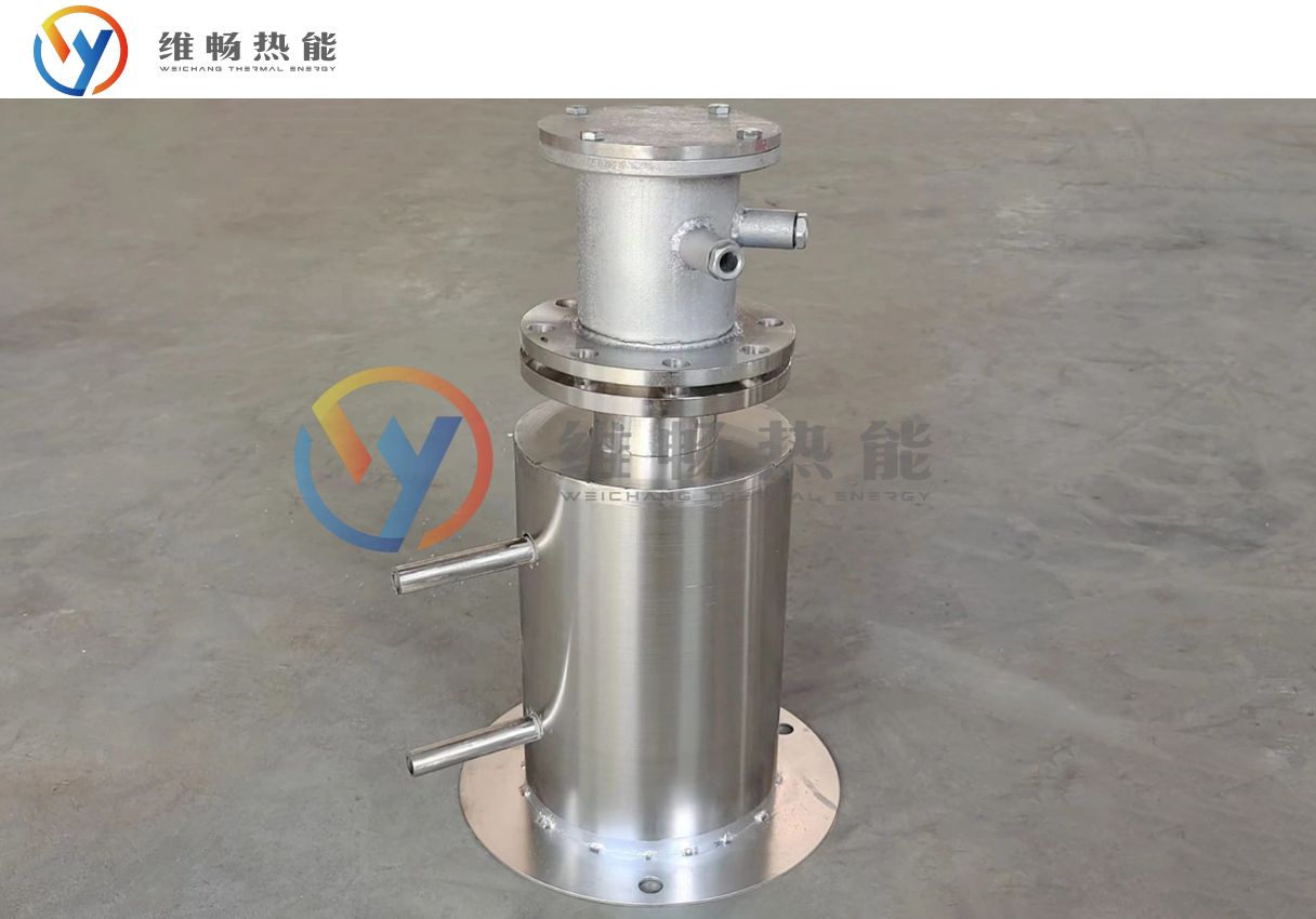 2kw立式硅油管道加热器